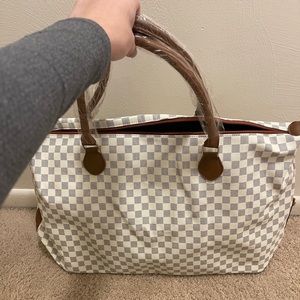 Checkered Tote Bag
